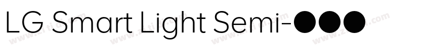 LG Smart Light Semi字体转换